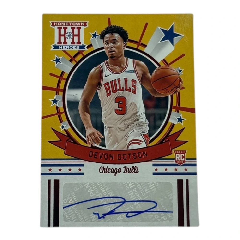Devon Dotson Chicago Bulls Autographed 2020 2021 Panini‎ Hometown Heroes RC